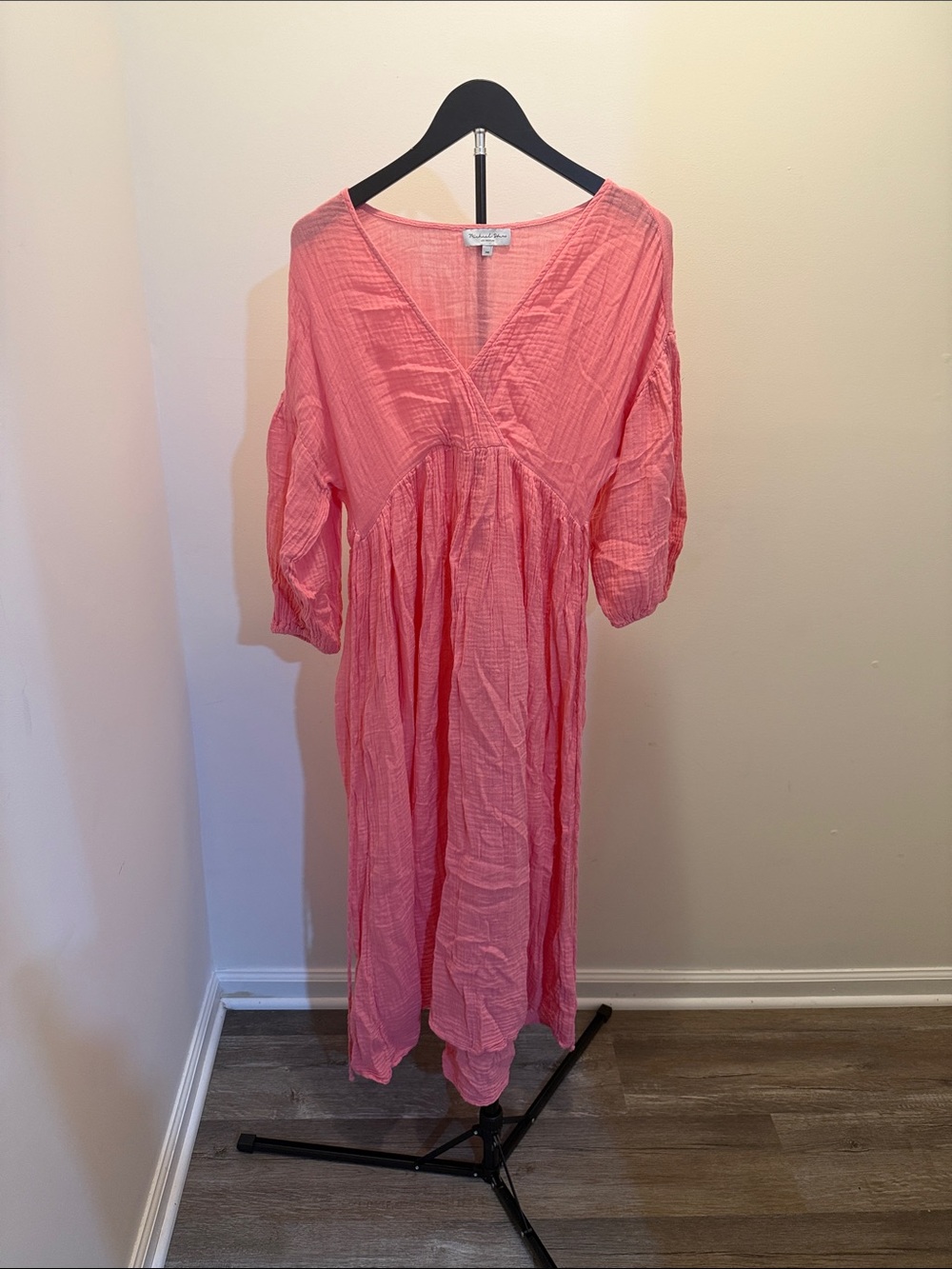 Michael Stars Coral Maxi Dress with V-Neckline